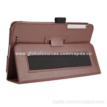 Elegant Brown Stand Folio Case Cover for Asus Fonepad 7 ME175CG, OEM and ODM are Welcome